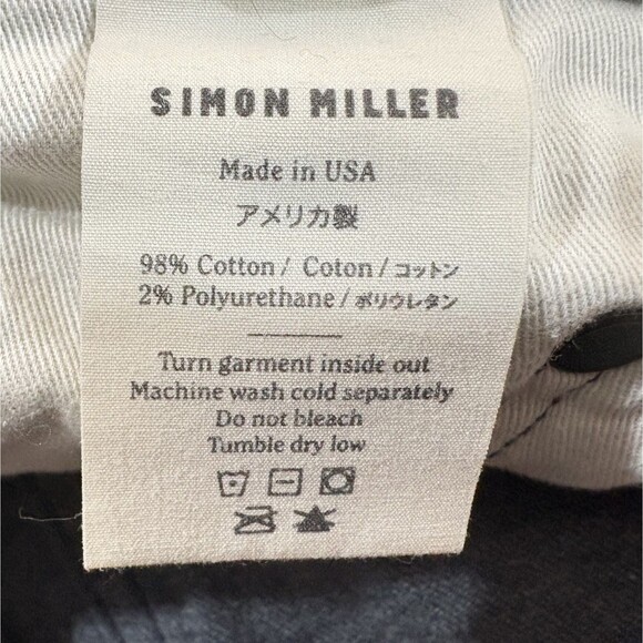 Simon Miller Jeans Mens Dark Wash Denim Denton Skinny USA Japanese Cotton Sz 31 - Picture 11 of 14